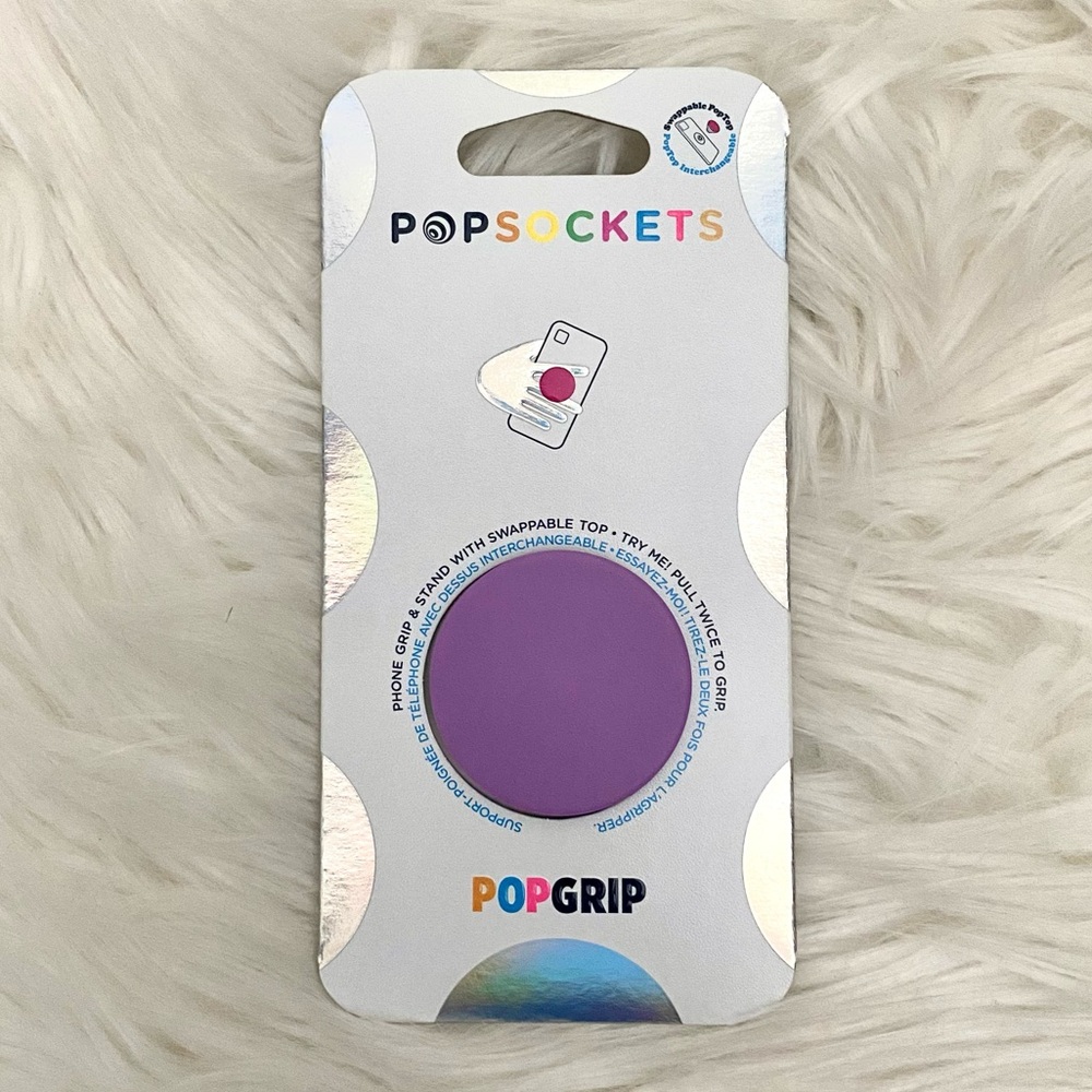 Colorblock Lavender PopSocket PopGrip - Picture 4 of 5